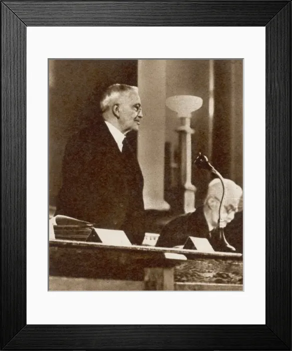 Framed Print : Dr Guy Dain Speaks / 1948 Framed Print : Dr Guy Dain Speaks / 1948
