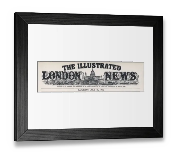 Framed Print : Iln Masthead Framed Print : Iln Masthead