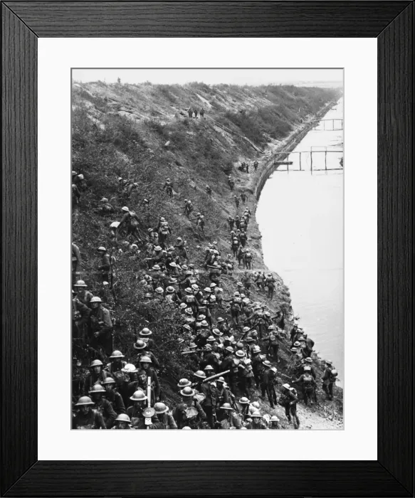Framed Print : Battle of the St. Quentin Canal 1918 Framed Print : Battle of the St. Quentin Canal 1918