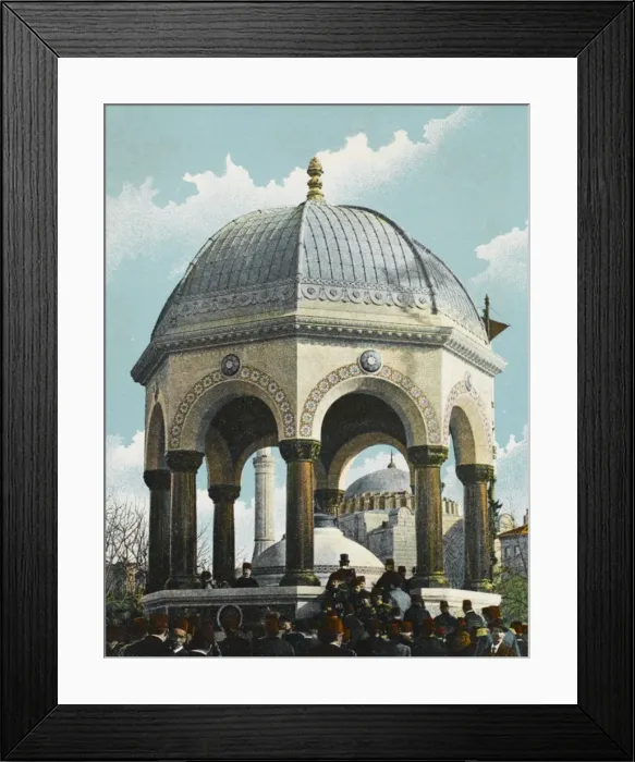 Framed Print : Fountain of Kaiser Wilhelm II, Constantinople Framed Print : Fountain of Kaiser Wilhelm II, Constantinople