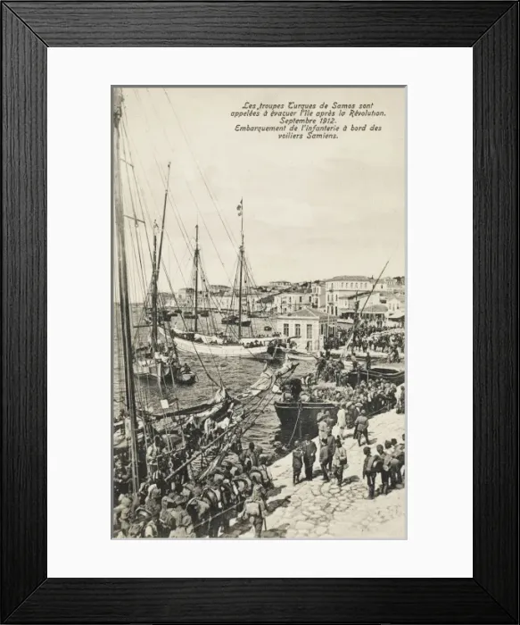 Framed Print : Island of Samos - Turkish Troops evacuating Framed Print : Island of Samos - Turkish Troops evacuating
