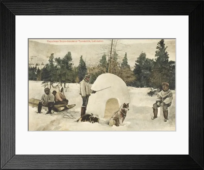 Framed Print : Labrador Eskimo Snow-house Framed Print : Labrador Eskimo Snow-house