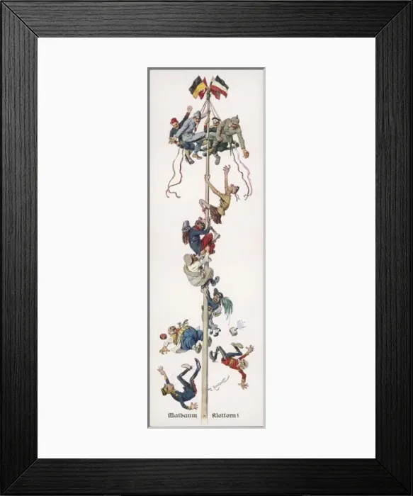 Framed Print : German Allies at the top of the pole Framed Print : German Allies at the top of the pole