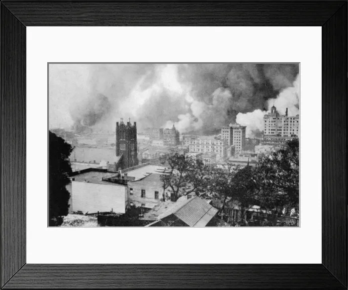 Framed Print : The San Francisco earthquake of April 18, 1906 Framed Print : The San Francisco earthquake of April 18, 1906