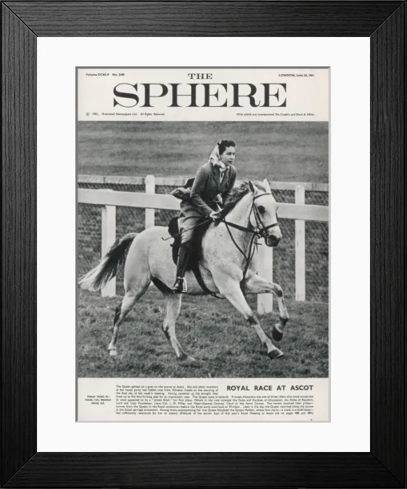 Framed Print : The Sphere Front Cover: Queen Elizabeth II Framed Print : The Sphere Front Cover: Queen Elizabeth II