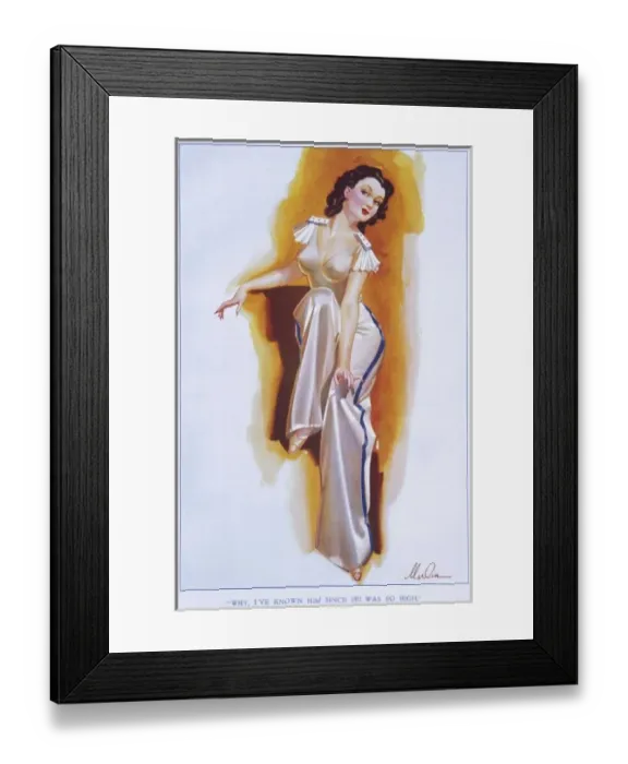 Framed Print : Why, I ve known him since he was so high by Merlin Enabnit Framed Print : Why, I ve known him since he was so high by Merlin Enabnit