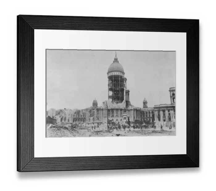 Framed Print : The San Francisco earthquake of April 18, 1906 Framed Print : The San Francisco earthquake of April 18, 1906