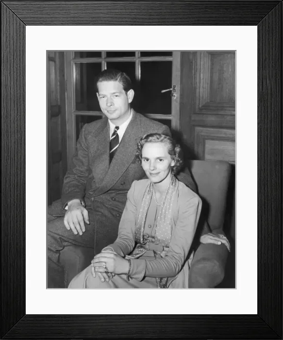 Framed Print : Michael of Rumania and his wife Framed Print : Michael of Rumania and his wife