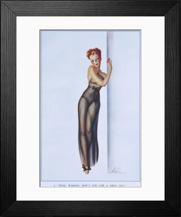 Framed Print : Well, Warden, Hows this for a siren suit? by Merlin Enabnit Framed Print : Well, Warden, Hows this for a siren suit? by Merlin Enabnit