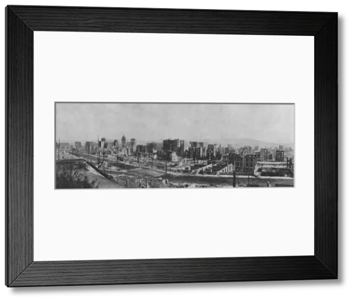 Framed Print : The San Francisco earthquake of April 18, 1906 Framed Print : The San Francisco earthquake of April 18, 1906