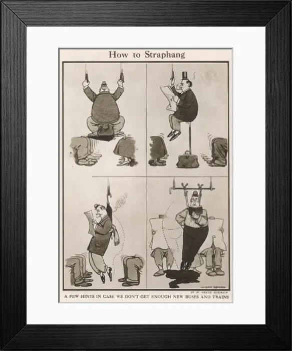 Framed Print : How to straphang Framed Print : How to straphang