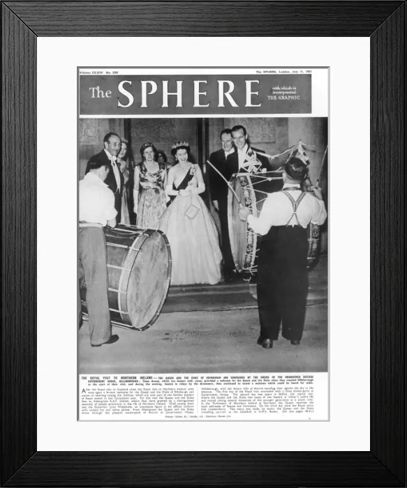 Framed Print : The Sphere front cover: Queen Elizabeth II Framed Print : The Sphere front cover: Queen Elizabeth II