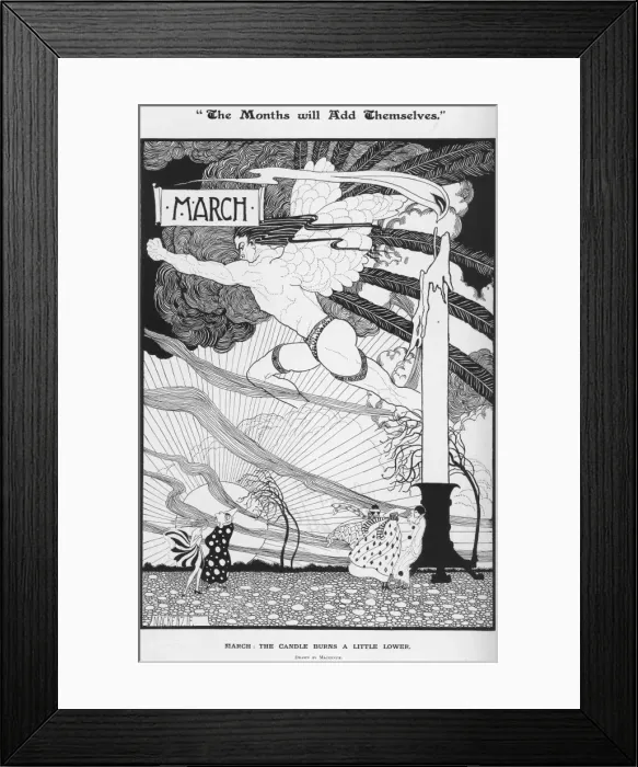 Framed Print : March: The Candle Burns a Little Lower by Mackenzie Framed Print : March: The Candle Burns a Little Lower by Mackenzie