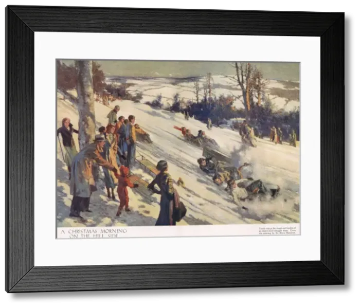 Framed Print : A Christmas Morning On The Hill Side, by W. Bryce Hamilton Framed Print : A Christmas Morning On The Hill Side, by W. Bryce Hamilton