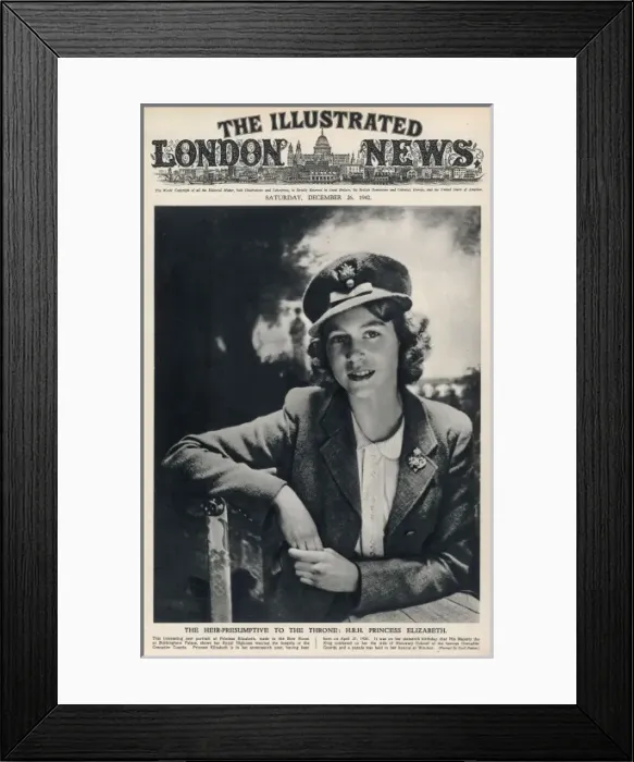 Framed Print : Princess Elizabeth in 1942