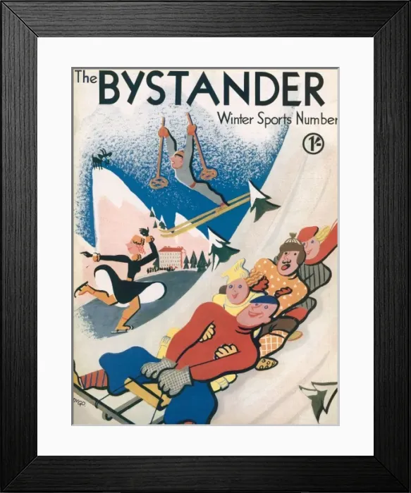 Framed Print : The Bystander Winter Sports Number Framed Print : The Bystander Winter Sports Number