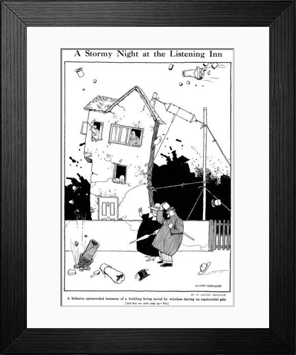 Framed Print : A stormy night at the listening in Framed Print : A stormy night at the listening in
