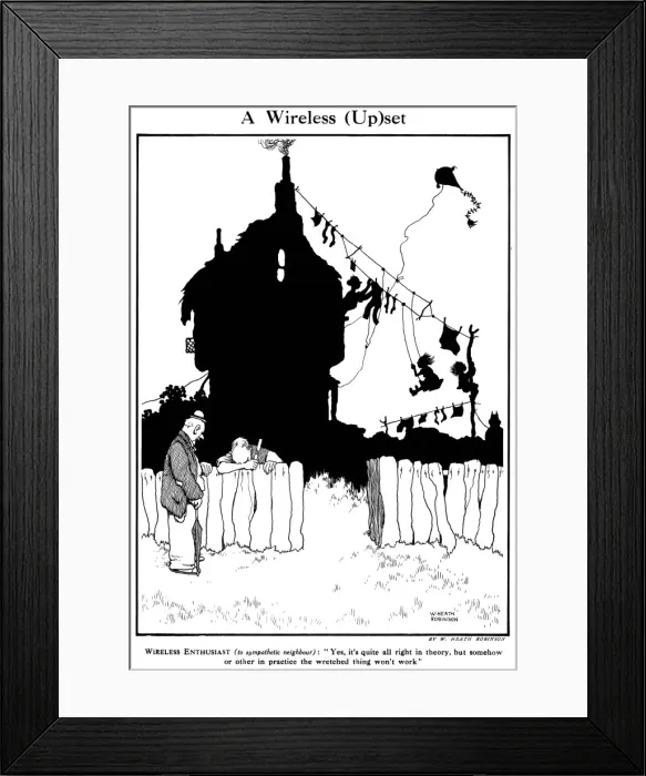 Framed Print : A Wireless Upset Framed Print : A Wireless Upset