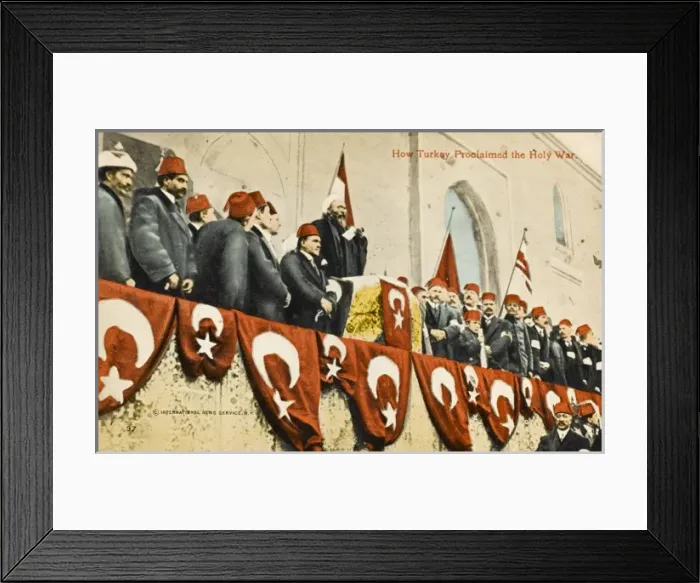 Framed Print : Turkey proclaims the Holy War Framed Print : Turkey proclaims the Holy War