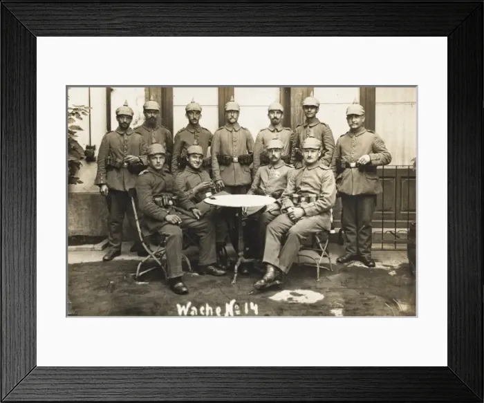 Framed Print : German Soldiers in Strasbourg - WWI Framed Print : German Soldiers in Strasbourg - WWI