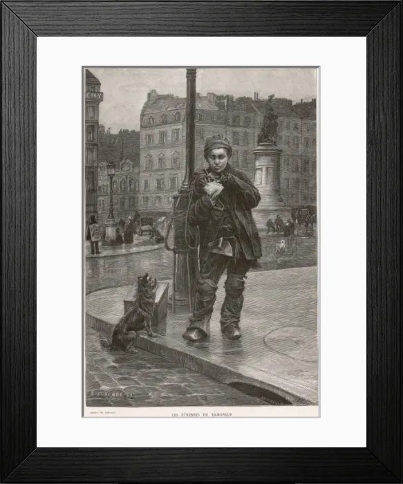 Framed Print : A chimney sweep Framed Print : A chimney sweep