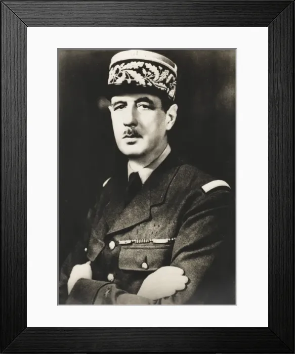 Framed Print : General de Gaulle Framed Print : General de Gaulle