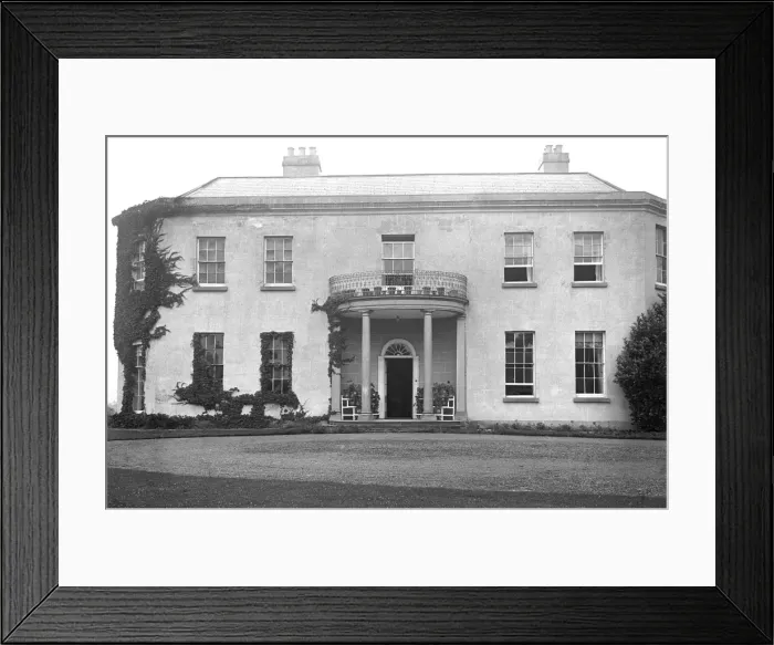 Framed Print : Large house in Georgian style, Devon Framed Print : Large house in Georgian style, Devon