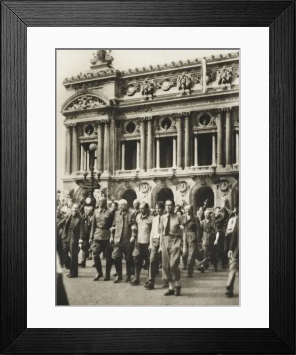 Framed Print : German Prisoners - Place de L Opera Framed Print : German Prisoners - Place de L Opera