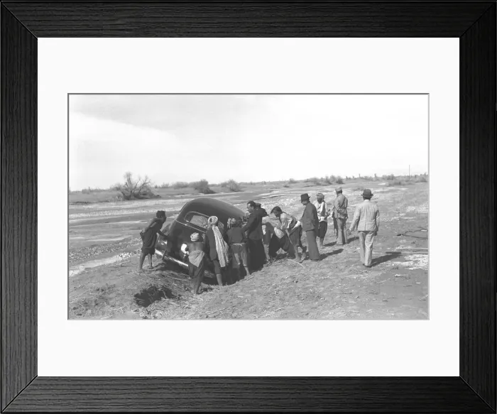 Framed Print : An incident with a car, Iran Framed Print : An incident with a car, Iran