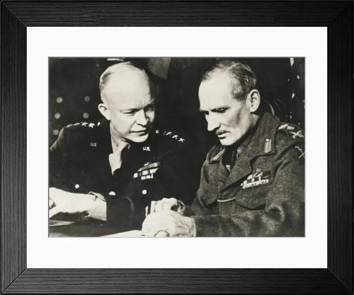 Framed Print : Eisenhower and Montgomery Framed Print : Eisenhower and Montgomery