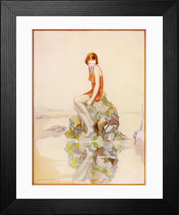 Framed Print : On the Rocks by Lindsay Cable Framed Print : On the Rocks by Lindsay Cable