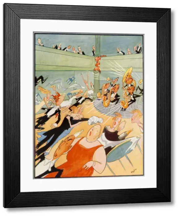 Framed Print : The Band That Blew Too Hard by Hynes Framed Print : The Band That Blew Too Hard by Hynes