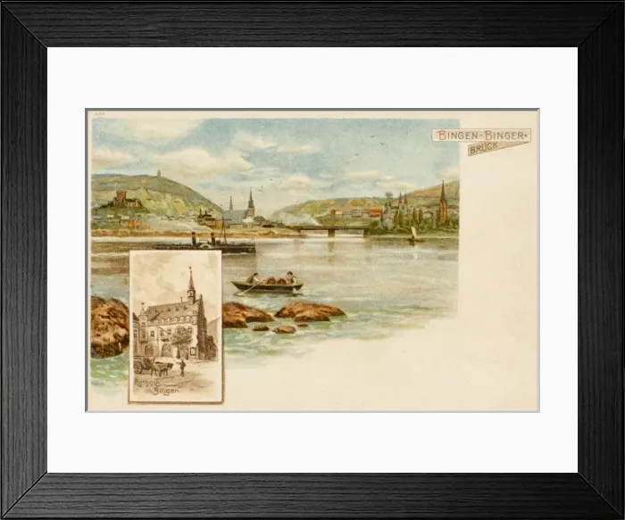 Framed Print : Bingen am Rhein - Germany Framed Print : Bingen am Rhein - Germany