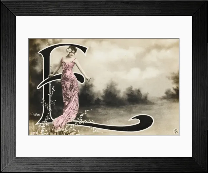 Framed Print : Decorative letter E Framed Print : Decorative letter E
