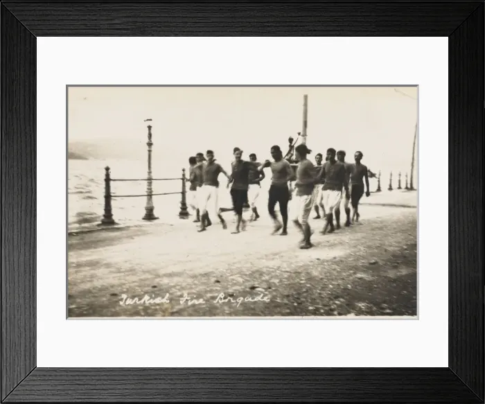 Framed Print : Turkish Fire brigade running Framed Print : Turkish Fire brigade running
