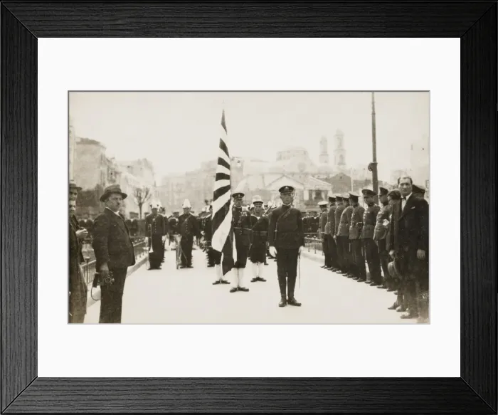 Framed Print : Review of Japanese troops by Ataturk Framed Print : Review of Japanese troops by Ataturk