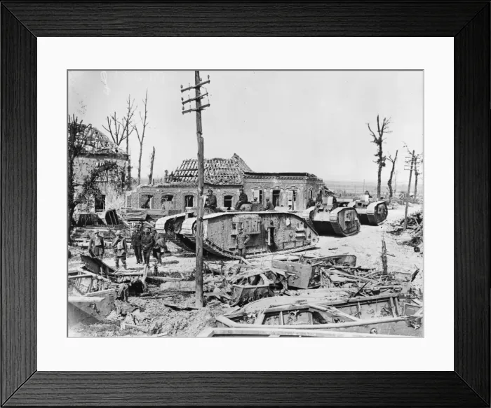 Framed Print : Capture of Meaulte 1918 Framed Print : Capture of Meaulte 1918