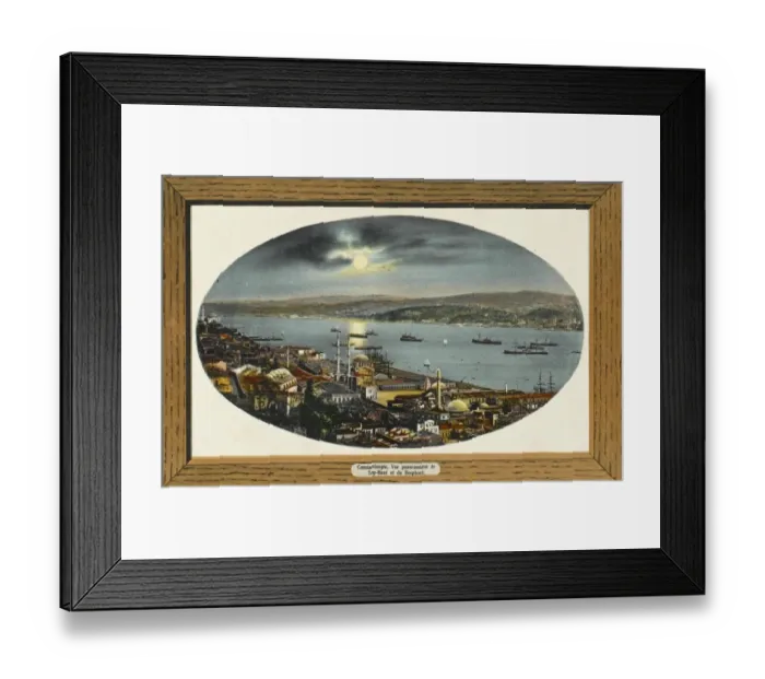 Framed Print : Panorama - Tophane & Bosphous, Constantinople Framed Print : Panorama - Tophane & Bosphous, Constantinople
