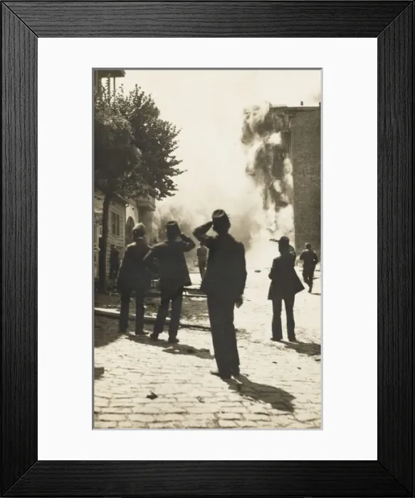 Framed Print : Constantinople - Pera District - a fire Framed Print : Constantinople - Pera District - a fire