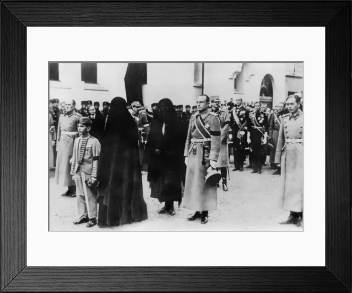 Framed Print : Yugoslavian Royal Family attending funeral King Alexander s Framed Print : Yugoslavian Royal Family attending funeral King Alexander s