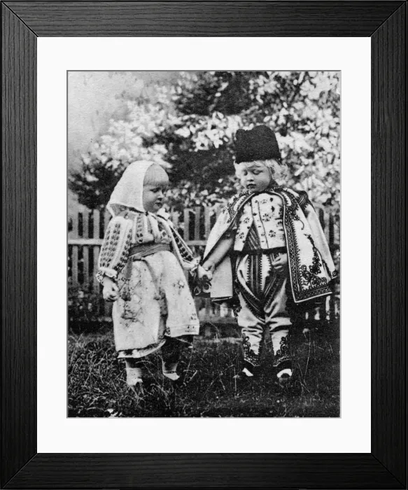 Framed Print : Princess Elisaveta and Prince Carol of Romania Framed Print : Princess Elisaveta and Prince Carol of Romania