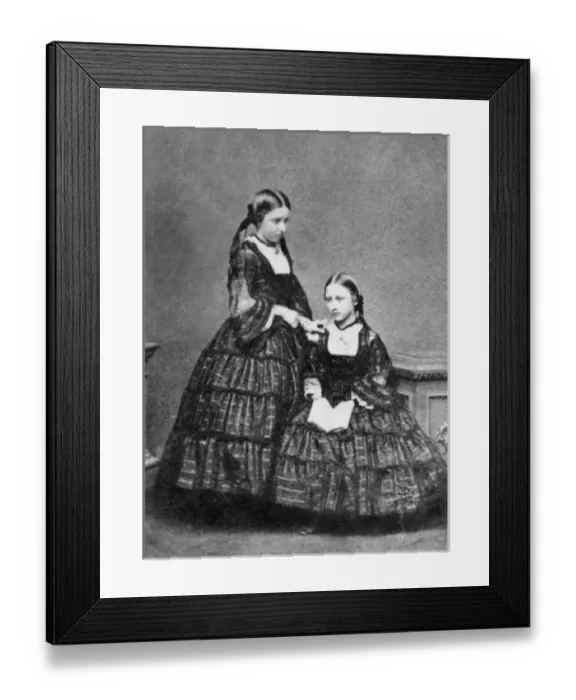 Framed Print : Princesses Helena and Louise Framed Print : Princesses Helena and Louise