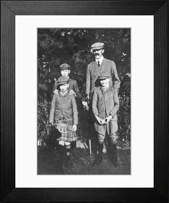 Framed Print : The Wales children with their tutor Framed Print : The Wales children with their tutor
