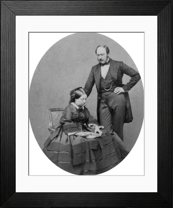 Framed Print : Queen Victoria with Prince Albert Framed Print : Queen Victoria with Prince Albert