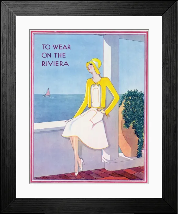 Framed Print : To wear on the Riviera by Gordon Conway Framed Print : To wear on the Riviera by Gordon Conway