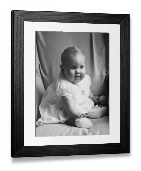 Framed Print : A photograph of Denmark - Margrethe baby Framed Print : A photograph of Denmark - Margrethe baby