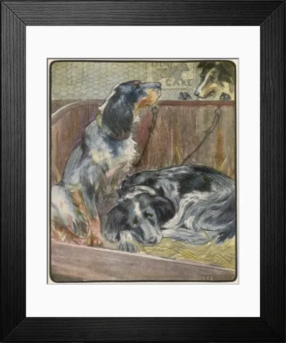Framed Print : Dogs at a Show Framed Print : Dogs at a Show