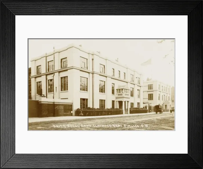 Framed Print : Royal Army Clothing Department, Pimlico, London Framed Print : Royal Army Clothing Department, Pimlico, London
