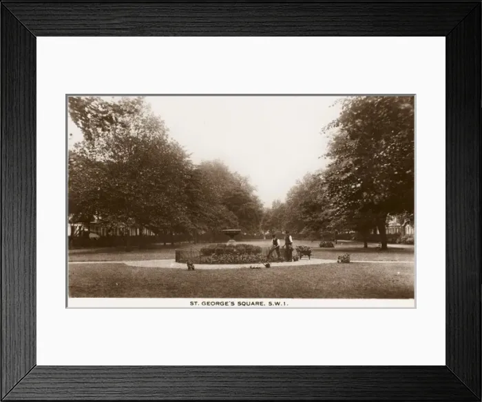 Framed Print : St Georges Square - Gardens, Pimlico Framed Print : St Georges Square - Gardens, Pimlico