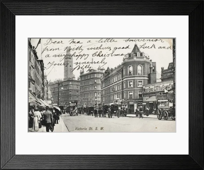 Framed Print : Victoria Street by Victoria Station, Pimlico